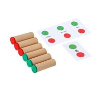WEKAMOS Educational Interactive Sound Tube for Montessori Sensory Hearing and Color Cognition Learning Plaything for Early Development and Thinking Skills