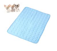 WEKAMOS Foldable Pet Cooling Mat for Dogs and Cats Breathable Pad with Ice Crystal Compound Lightweight and Blue Heat Dissipation Bed for Indoor and Outdoor Use