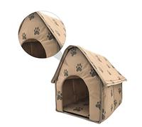 WEKAMOS Folding Dog Bed Tent Portable Pet House Breathable Warm Mat Soft Cloth Foldable Pet Supplies for Dogs and Cats Indoor Outdoor Use