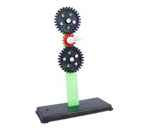 WEKAMOS Gear Assembly Teaching Apparatus with Large Medium Small Gears and Stand Environmental Material Physics Experimental Tool for Classroom and Laboratory Use Random Color