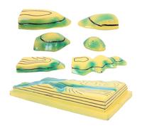 WEKAMOS Geography Teaching Aids Plastic Topographic Contour Map Model for Junior High School Terrain Map Demonstrations Educational Geography Classroom Supplies