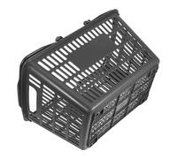 WEKAMOS Hand-Held Plastic Shopping Basket with Carry Handles 15X10X8 Inch for Retail Grocery Store and Bathroom Storage Organiser Suitable for Kitchen Use