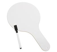 WEKAMOS Handheld Whiteboard Answer Paddle with Handle for Students Portable Dry Erase Writing Board with Pen Rounded Corners Safety Design Classroom Assessment Tool