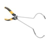 WEKAMOS Heat Resistant Crucible Pliers for Jewelry Making Long Reach Bent Nose Tongs with Stable Grip and Comfortable Handle Gold Refining Tools for Precise Melting and Casting Processes