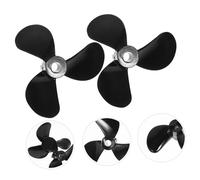 WEKAMOS High Strength Plastic Rc Boat Propellers Clockwise Counterclockwise Replacement Parts for Simulation Tug Fishing Cargo and Bait Boats and Easy to Install Accessories