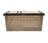 WEKAMOS Household Turtle Tank Medium Black Reptile Habitat with Basking Platform Multi-function Turtle Aquarium Breeding Box for Indoor Raising