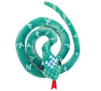 WEKAMOS Interactive Plush Snake Cat with Catnip Realistic Green Snake Chewing for Indoor Cats Soft Stuffed Animal and Exercise