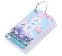 WEKAMOS Japanese Pronunciation Practice Cards Ring Bound Japanese Alphabet Syllabary Learning for Beginners Portable Lightweight Kanji Study Tool for Adults