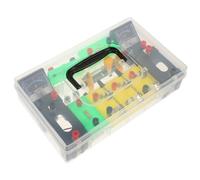 WEKAMOS Junior High School Electricity Experiment Kit Physics Teaching Equipment Electrics Experimental Tools with Circuit Components for Science Education and Practical Random Color