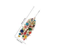 WEKAMOS Large Bird Swing for Parakeets and Parrots Chewing Plaything for Cage Interactive Balance and Coordination Trainer for Lovebirds Finches Canaries and African Greys