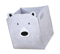 WEKAMOS Large-Capacity Felt Clothes Storage Bin with Handle Portable Organizer for Bedroom and Nursery Multipurpose Storage Basket for Toys and Clothes