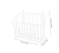 WEKAMOS Large Capacity Wrought Iron Rabbit Hay Feeder Rack for Cage Metal Bunny Holder for Slow Feeding Easy to Clean and Stable Food Storage Basket for Guinea Pigs and Small Animals