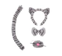 WEKAMOS Leopard Print Cat Headband Cosplay Carnival Accessory Comfortable Plush Hairband for Boys and Girls Parties Performances