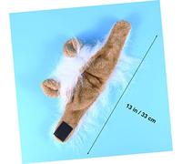 WEKAMOS Lion Mane Hat for Cats and Dogs Soft Plush Pet Costume White Lion Wig Headpiece Suitable for Halloween and Dress up
