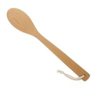 WEKAMOS Long Handle Back Clean Brush with Beech Wood Handle and Natural Bristle for Gentle Exfoliation and Deep Cleansing in The Shower, Bathroom Bath Brush with Hole Design for Easy