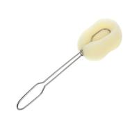 WEKAMOS Long Handle Bottle Brush with Replaceable Sponge Head Stainless Steel Cup Cleaner for Deep Cleaning Water Bottles and Glasses Practical Kitchen Scrub Tool