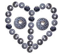 WEKAMOS Matte Black Agate Loose Beads Round DIY Jewelry Making Beads for Bracelets Necklaces Crafts with Strand Smooth Handcrafted for Handmade Charm Designs