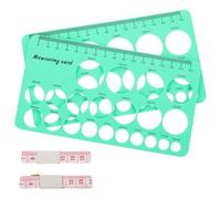 WEKAMOS Measuring Ruler Set with Flange Size Gauge for Breast Flange Measurement Single Sided Tape for Accurate Diameter Assessment
