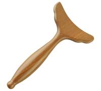 WEKAMOS Mermaid Tail Wooden Gua Sha Tool Multi-Function Face and Body Massager for Circulation Improvement Muscle Tension Relief Sturdy Solid Wood Scraper for Spa and Home Use