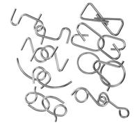 WEKAMOS Metal Interlock Puzzle for Brain Teaser Game with Safe Metal Rings Enhances Creativity Problem Solving and Hand Eye Coordination for Boys