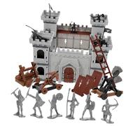 WEKAMOS Military Model Castle for Pretend Play Ancient Roman Siege Vehicle Educational Collectible for Boys and Compact Desktop Display