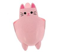 WEKAMOS Mini Cat Trash Can Lightweight Desktop Garbage Bin Cartoon Animal Design Storage Bucket for Small Trash and Stationery for Home Office to Encourage Clean Habits