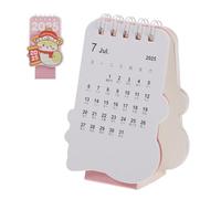 WEKAMOS Mini Desk Calendar with Standing Base for Office and Home Use Compact Monthly Planner Decorative Desktop Calendar for Neat Workspace and Event Reminders