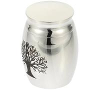 WEKAMOS Mini Pet Ash Urn with Screw Lid Funerary Bone Ash Container for Dog and Human Cremation Keepsake Lightweight Memorial Casket for Cherished Loved Ones and Pets