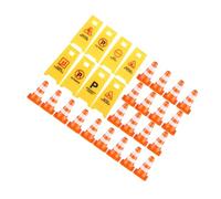 WEKAMOS Mini Traffic Cone for Road Sign Models with Frame Barricades Bright Plastic Safety Learning for Preschool Indoor Outdoor Play