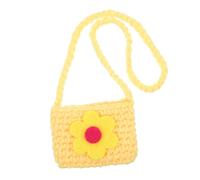 WEKAMOS Mini Yellow Pet Bunny Bag Small Woolen Yarn Pouch Charming Clothing Accessory for Themed Parties Photo Events and Gift Giving