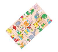 WEKAMOS Montessori Cartoon Domino Puzzle for Animal Pattern Educational for Early Development Jigsaw for Creative Learning and Sensory Play