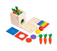WEKAMOS Montessori Coin Box for Sensory Matching Educational Puzzle Impact Resistant Blocks for Fine Motor Skills and Logical Thinking Development Safe Birthday Gift