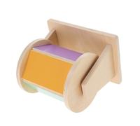 WEKAMOS Montessori Wooden Spinning Drum for Fine Motor Skill Development Educational Plaything for Cognitive Growth Color and Sound Recognition Early Learning Tool for Boys