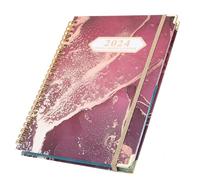 WEKAMOS Monthly Planner Notebook English Spiral Notepad for Scheduling Organization Stylish Office Accessory for Students Travelers Professionals for Daily Planning Habit Development