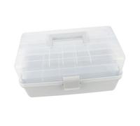 WEKAMOS Multi-Layer Capacity Medicine Organizer Box for Home and Travel Plastic Medical Storage Case with Spacious Compartments Lightweight and Practical Household Medicine Storage