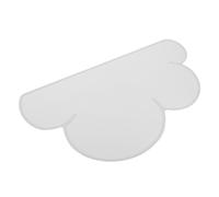 WEKAMOS Non Slip Silicone Pet Feeding Mat Cloud Shape for Dogs Cats Leak Food Bowl Placemat in Light Grey Easy Clean Cushion Protecting Floors From Spills and Heat Insulation