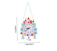 WEKAMOS Non Woven Clock DIY Kit for Boys and Handmade Cartoon Clock Craft for Early Education Cognitive Skill Development and Recognition