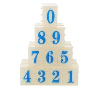 WEKAMOS Number Stamp Code and Date Markers for Office Classroom and DIY Crafting Precise Rubber Stamps for Legal Compliance Scrapbooking Card Making and File Tracking