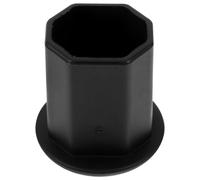 WEKAMOS Octagonal Tpe Hockey Stick End Protector Butt Cover Black