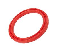 WEKAMOS Outdoor Dog Flying Disc Chew Toy Rubber Pet Pulling for Interactive Play and Training Red for Breeds Like Border and Retrievers
