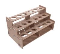 WEKAMOS Paint Organizer Shelf for Bottles Paint Tube Rack with Stable Desktop Stand Multi Storage for Watercolor Gouache Ink and Food Coloring Craft and Art Brush Holder for Studio and