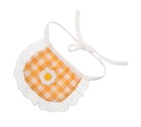 WEKAMOS Pet Bandana Lightweight Lace Bib Scarf for Small Dogs and Cats Comfortable Floral Kerchief Neckerchief for Poodles Pomeranians Scottish Folds Washable Puppy Drool Towel