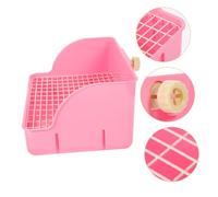 WEKAMOS Pet Toilet Tray Box with Wall Design for Dog Rabbit Guinea Pig Durable Eco Friendly PP Material Compact Indoor Training Toilet to Keep Litter Contained and Clean