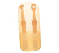 WEKAMOS Pet Toothbrush Dog Oral Cleaning Brush Soft Silicone Head 2pcs Suitable for Puppy and Cat Dental Care