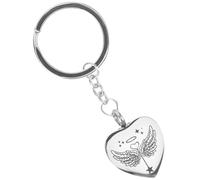 WEKAMOS Pet Urn Key Chain Urn Pendant Heart Charm Memorial Ashes Keepsake for Couples Father Day