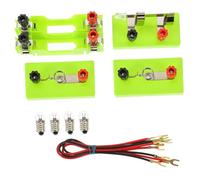 WEKAMOS Physics Laboratory Equipment Experimental Battery Holder for Teaching Basic Electricity Principles Portable Circuit Experiment Box for Home School Science Education