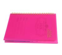 WEKAMOS Planner Notebook Pink Daily Weekly Monthly Organiser for Students and Teachers Appointment Book with Flexible Layout Goal Setting Smooth Writing Calendar Journal for Work Schedule