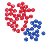 WEKAMOS Plastic Lottery Balls for Raffle and Party Games Fall Resistant Design with Clear Double Sided Printing Easy to Read Bright Colors for Entertainment and Bingo Activities