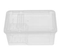 WEKAMOS Plastic Reptile Terrarium with Breathable Vents Small Size Lizard Carrier Critter Keeper for Feeding, Hatching, and Transporting Reptiles and Spiders