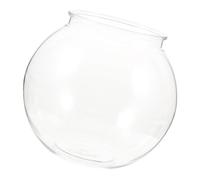 WEKAMOS Plastic round Fish Bowl for Home Decoration Small Compact Design Fish Tank Made of Sturdy Plastic Easy to Clean Suitable for Shrimp in Modern Living Spaces